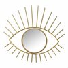 Homeroots HomeRoots 373235 Gold Metal Eye Wall Mirror 373235